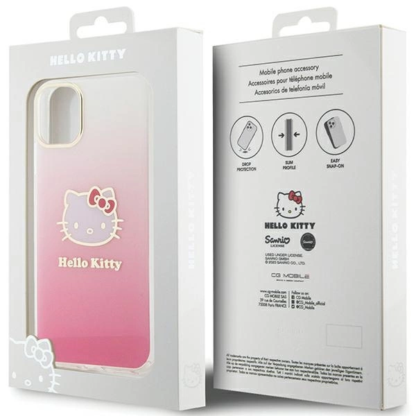 Hello Kitty IML Gradient Electrop Kitty Head Case for iPhone 11 / Xr - Pinkeng