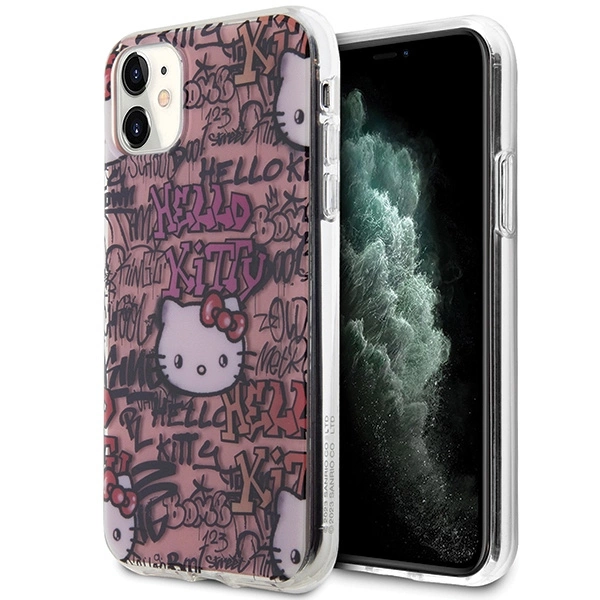 Hello Kitty IML Tags Graffiti case for iPhone 11 / Xr - pinkeng