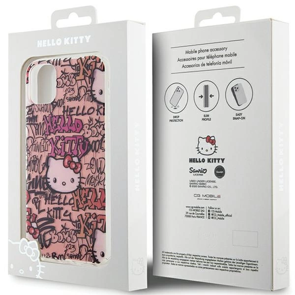 Hello Kitty IML Tags Graffiti case for iPhone 11 / Xr - pinkeng