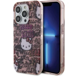 Hello Kitty IML Tags Graffiti case for iPhone 14 Pro - pinkeng