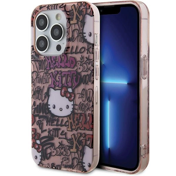 Hello Kitty IML Tags Graffiti case for iPhone 14 Pro - pinkeng