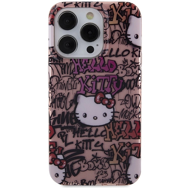 Hello Kitty IML Tags Graffiti case for iPhone 14 Pro - pinkeng