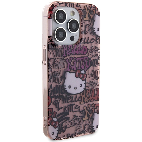 Hello Kitty IML Tags Graffiti case for iPhone 14 Pro - pinkeng