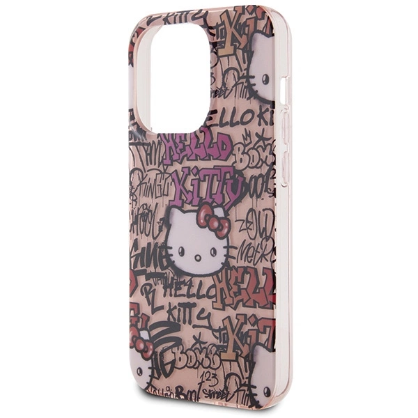 Hello Kitty IML Tags Graffiti case for iPhone 14 Pro - pinkeng
