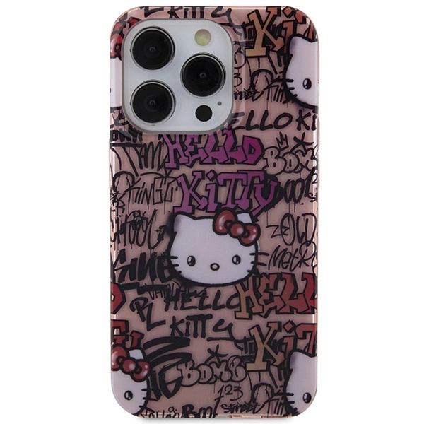 Hello Kitty IML Tags Graffiti case for iPhone 14 Pro Max - pinkeng