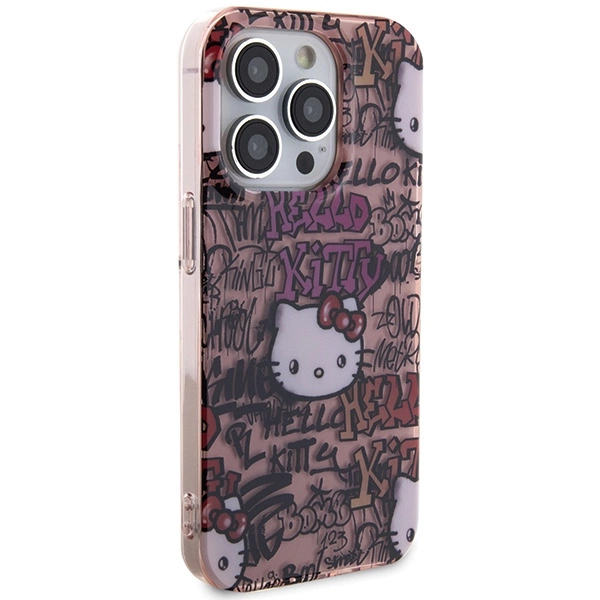 Hello Kitty IML Tags Graffiti case for iPhone 14 Pro Max - pinkeng