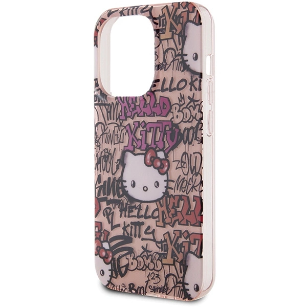 Hello Kitty IML Tags Graffiti case for iPhone 14 Pro Max - pinkeng