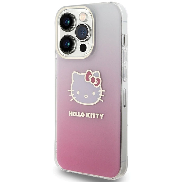 Hello Kitty IML Gradient Electrop Kitty Head case for iPhone 15 Pro - pinkeng
