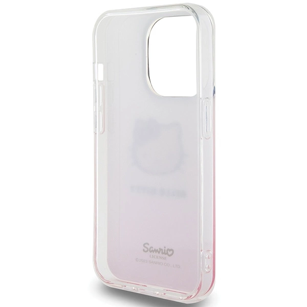 Hello Kitty IML Gradient Electrop Kitty Head case for iPhone 15 Pro - pinkeng