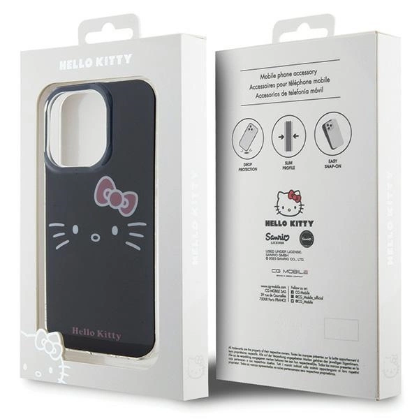 Hello Kitty IML Kitty Face case for iPhone 15 Pro - blackeng
