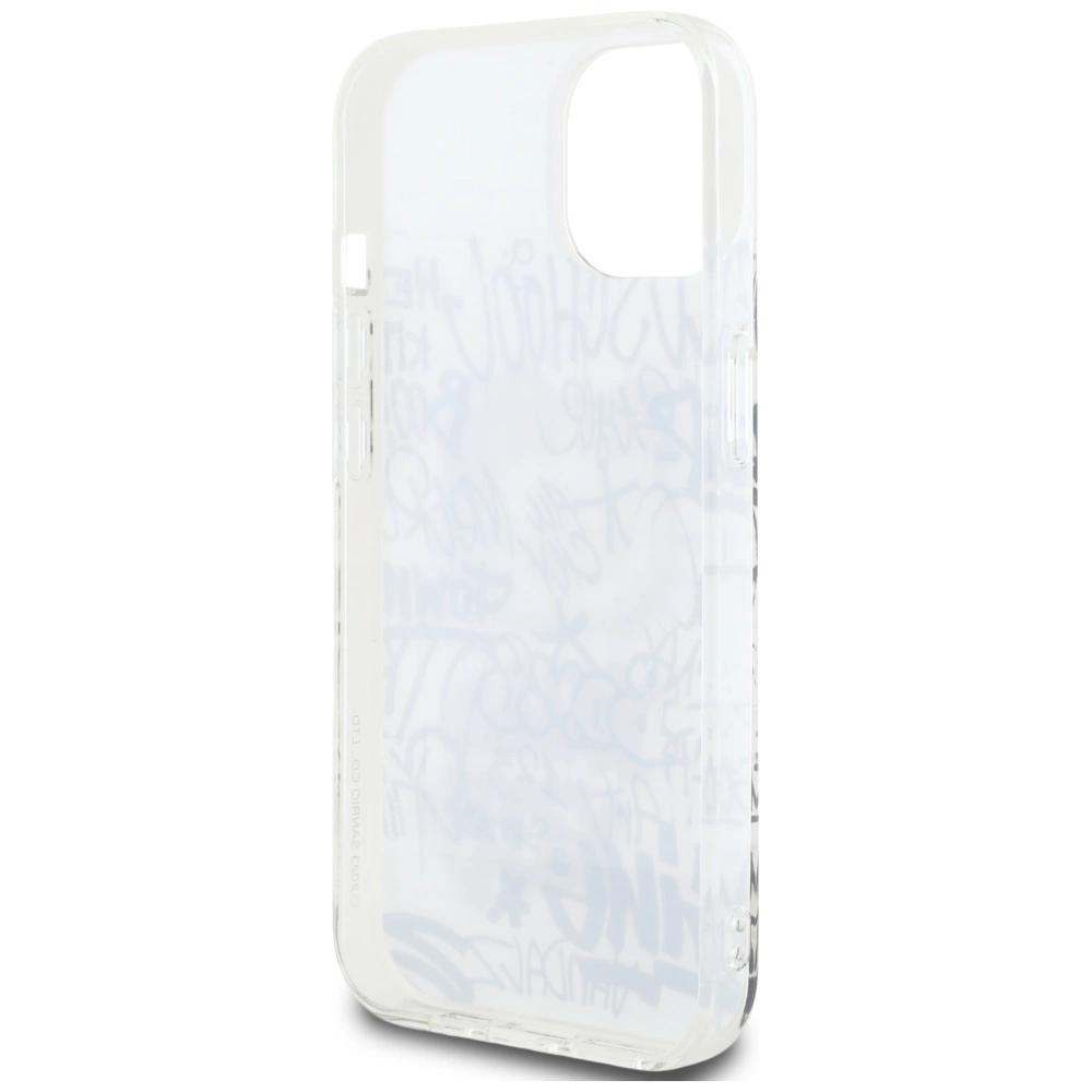 Hello Kitty IML Kitty On Bricks Graffiti case for iPhone 15 - whiteeng