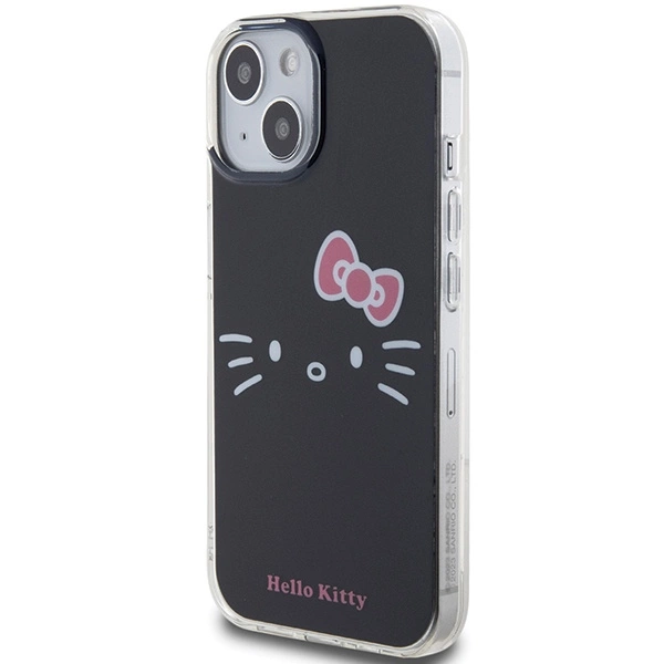 Hello Kitty IML Kitty Face case for iPhone 15 - blackeng