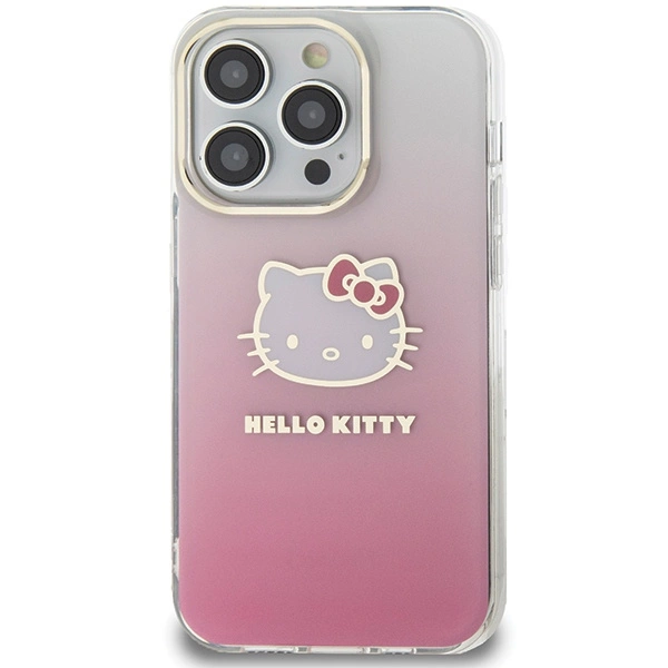 Hello Kitty IML Gradient Electrop Kitty Head case for iPhone 15 Pro Max - pinkeng