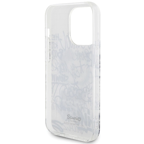 Hello Kitty IML Kitty On Bricks Graffiti case for iPhone 15 Pro Max - whiteeng