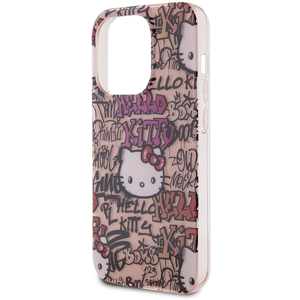 Hello Kitty IML Tags Graffiti case for iPhone 15 Pro Max - pinkeng