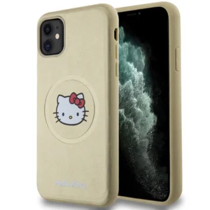 Hello Kitty Leather Kitty Head MagSafe case for iPhone 11 / Xr - goldeng