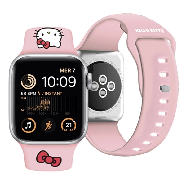 Hello Kitty Silicone Kitty Head strap for Apple Watch 38/40/41mm - pinkeng