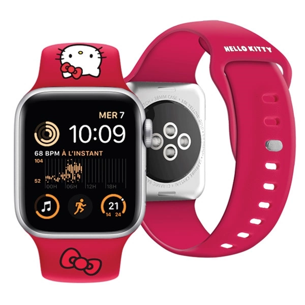 Hello Kitty Silicone Kitty Head strap for Apple Watch 38/40/41mm - redeng