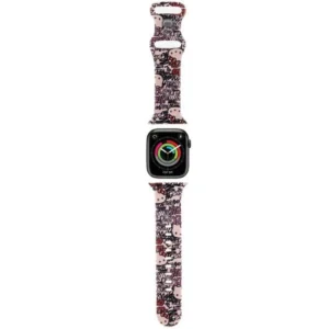 Hello Kitty Silicone Tags Graffiti Strap for Apple Watch 38/40/41mm - Pinkeng