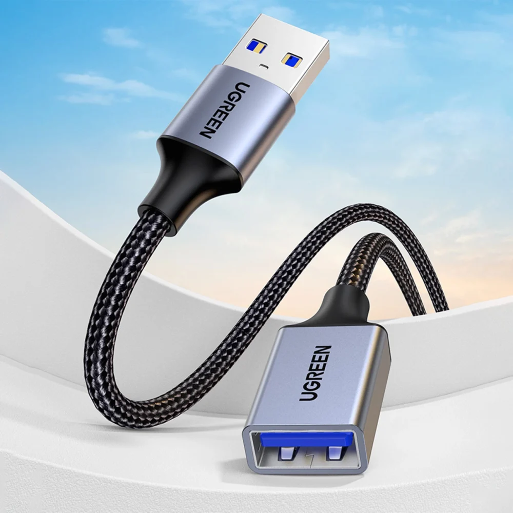 Ugreen US115 USB-A (male) / USB-A (female) 5Gb/s cable 5m - blackeng