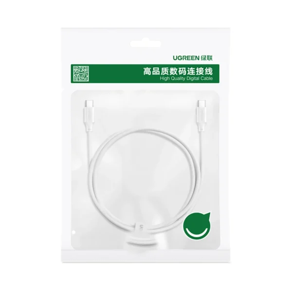Ugreen US562 USB-C / USB-C PD cable 100W 1.5m - whiteeng
