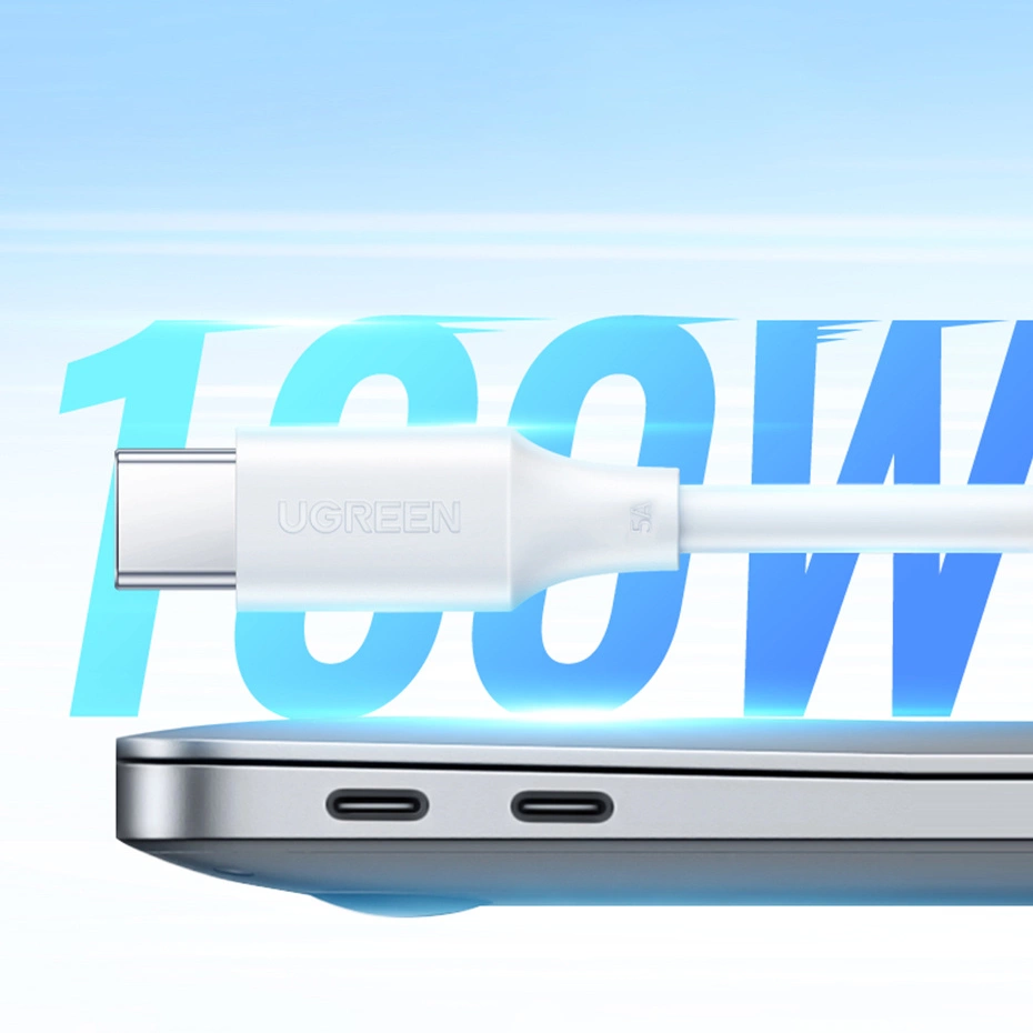 Ugreen US562 USB-C / USB-C PD cable 100W 1.5m - whiteeng