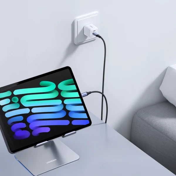 Ugreen US535 USB-C / USB-C PD cable 240W 5A 1m - grayeng