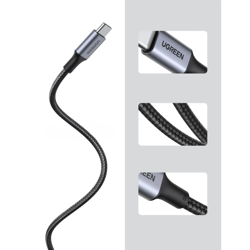 Ugreen US316 USB-C / USB-C Cable 480Mb/s 5A 0.5m - Grayeng