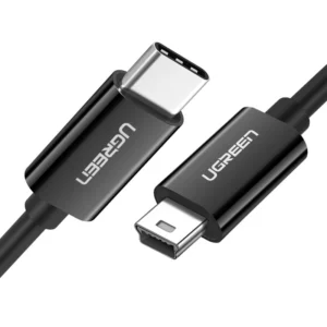 Ugreen US242 USB-C (male) / mini USB (male) cable 1 m - blackeng