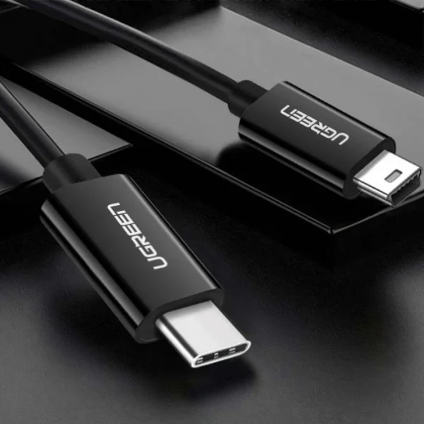 Ugreen US242 USB-C (male) / mini USB (male) cable 1 m - blackeng