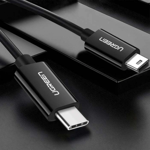 Ugreen US242 USB-C (male) / mini USB (male) cable 1 m - blackeng