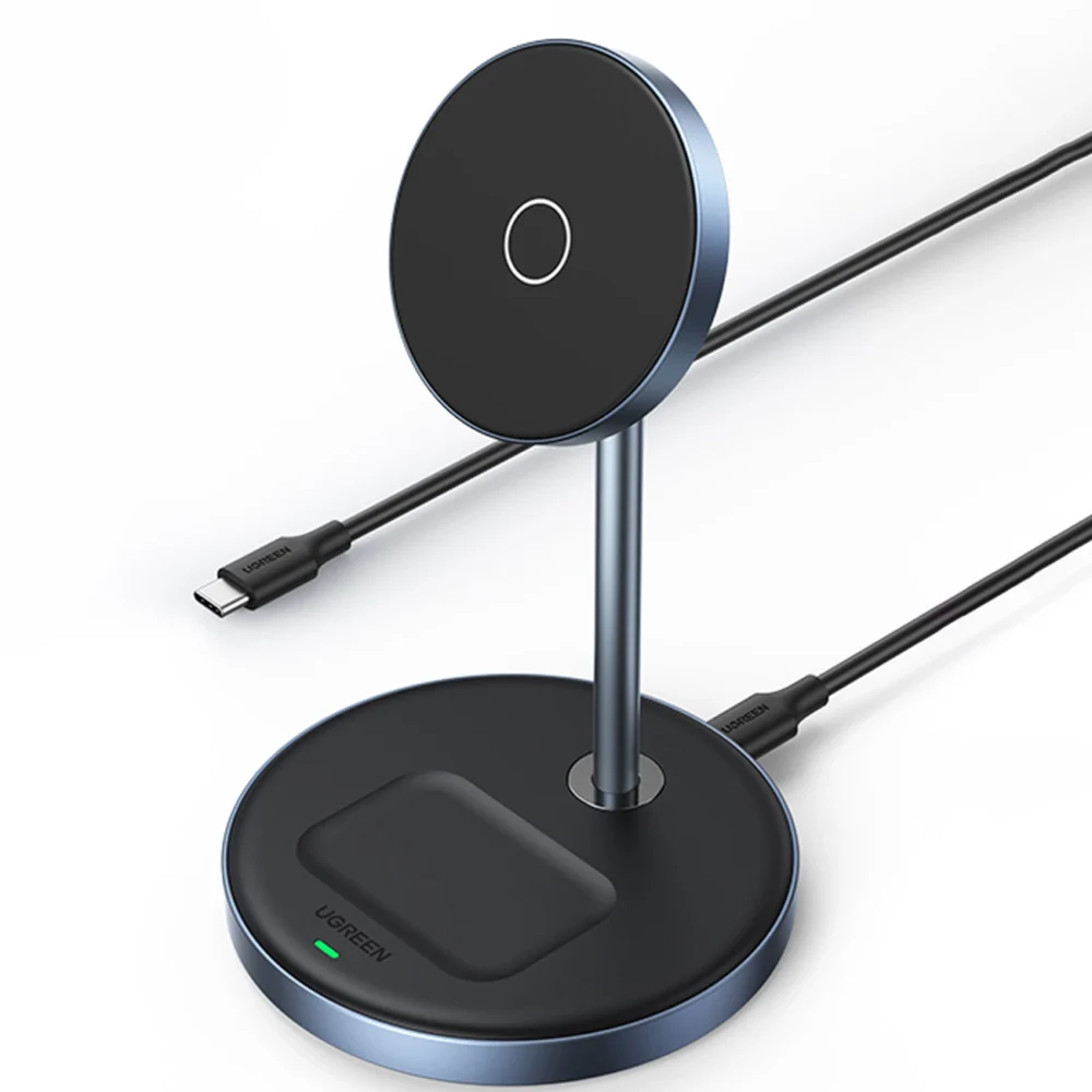 Ugreen CD317 MagSafe / Qi 2in1 charging station - blackeng