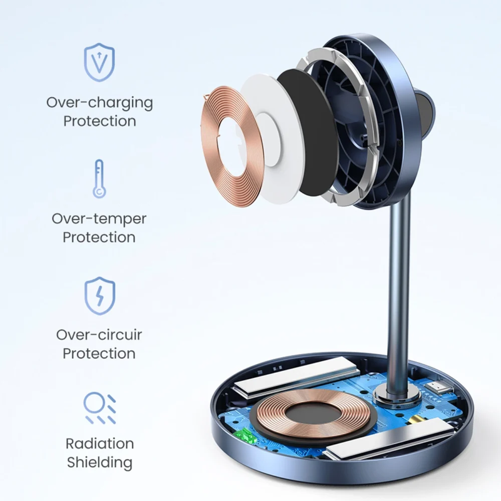 Ugreen CD317 MagSafe / Qi 2in1 charging station - blackeng