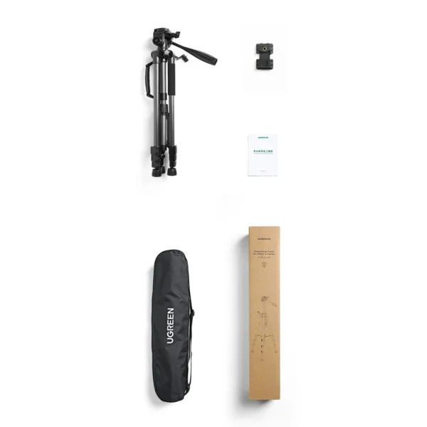 Professional Ugreen LP661 tripod for smartphones and cameras - black and grayeng