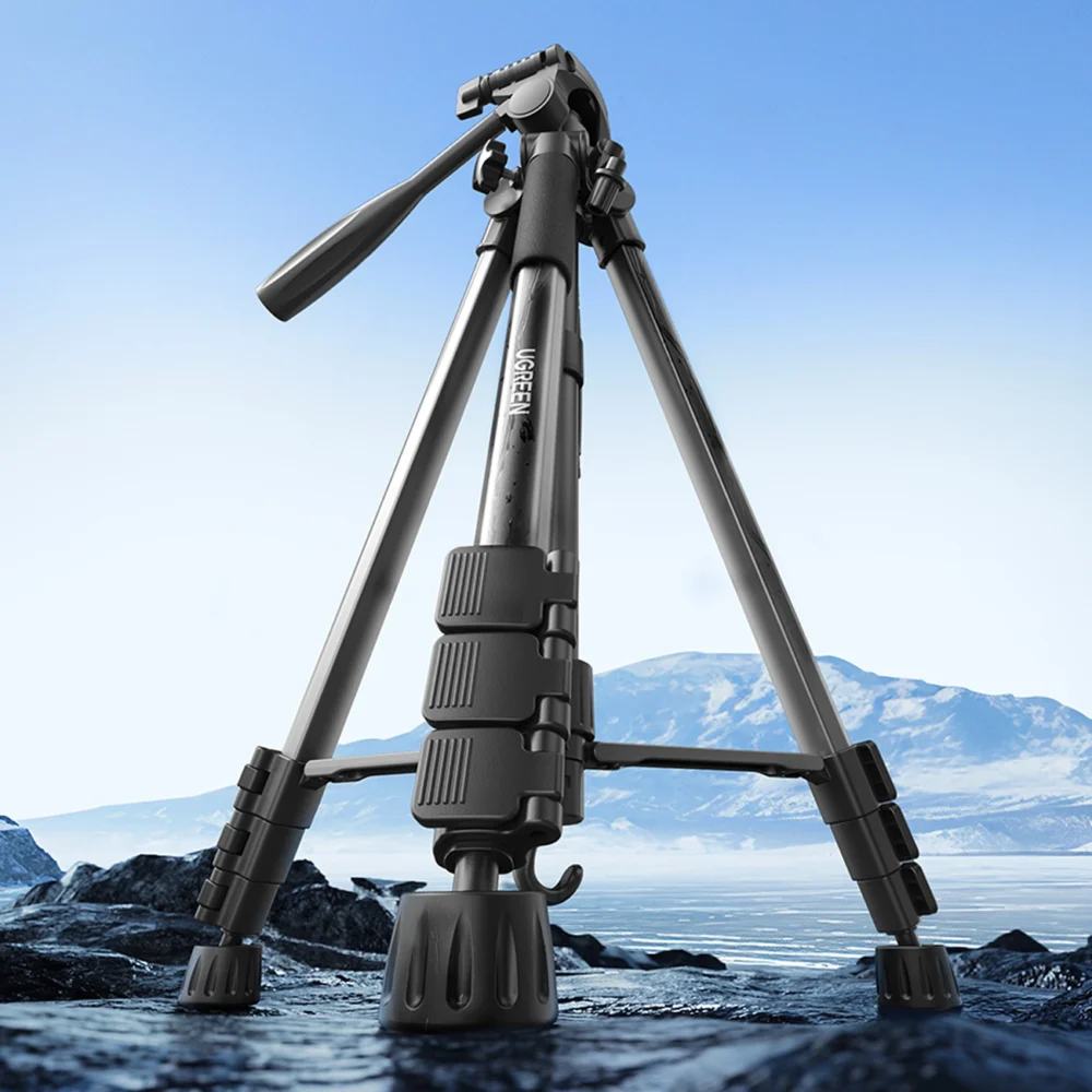 Professional Ugreen LP661 tripod for smartphones and cameras - black and grayeng
