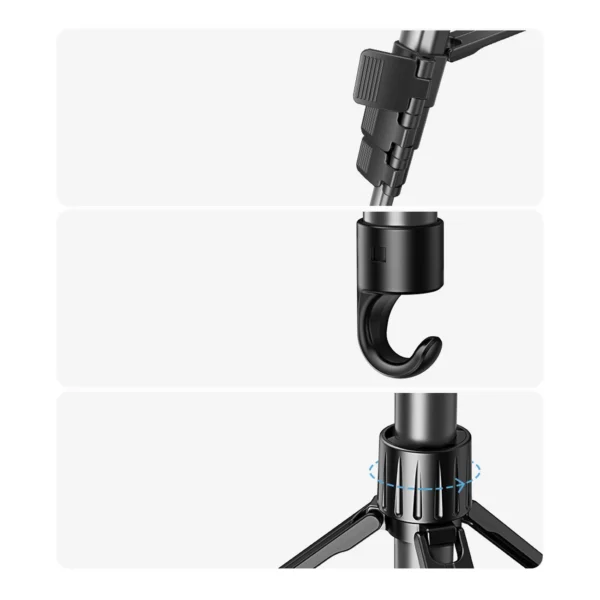 Professional Ugreen LP661 tripod for smartphones and cameras - black and grayeng