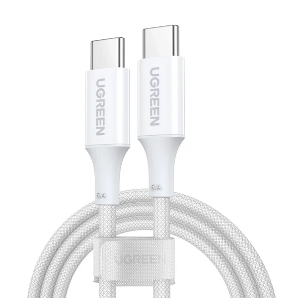 Ugreen US557 USB-C / USB-C PD cable 100W 1.5m - whiteeng