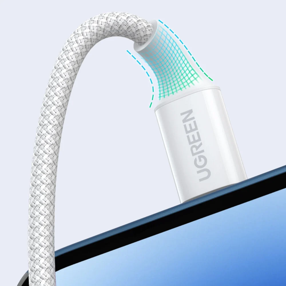 Ugreen US557 USB-C / USB-C PD cable 100W 1.5m - whiteeng