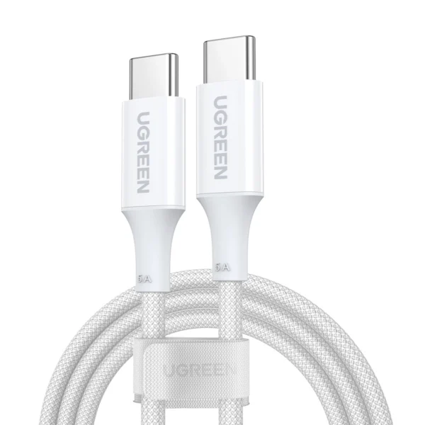 Ugreen US557 USB-C / USB-C PD cable 100W 2m - whiteeng
