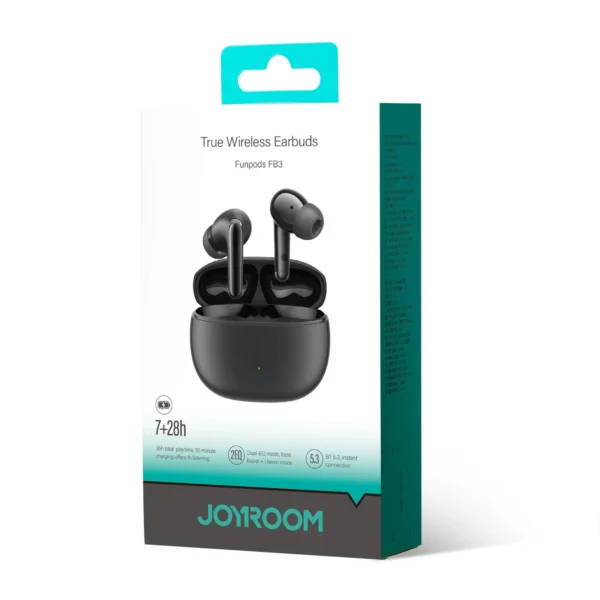 TWS Joyroom Funpods Series JR-FB3 Bluetooth 5.3 wireless headphones - blackeng