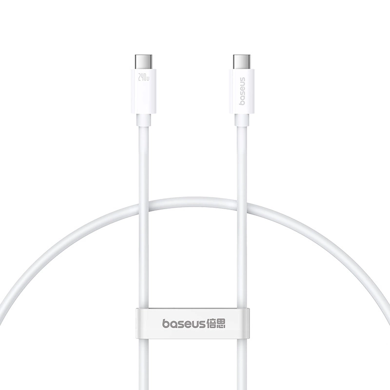 Baseus CB000066 USB-C - USB-C cable 240W PD 8K 60Hz 1m - whiteeng