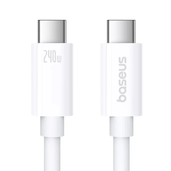 Baseus CB000066 USB-C - USB-C cable 240W PD 8K 60Hz 1m - whiteeng