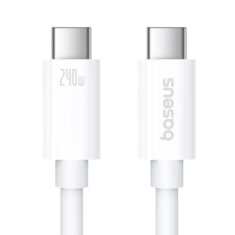 Baseus CB000066 USB-C - USB-C cable 240W PD 8K 60Hz 1m - whiteeng