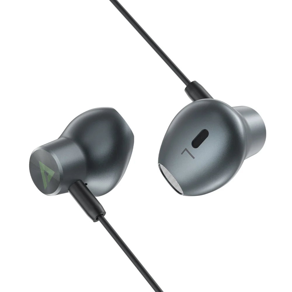 Acefast L1 in-ear headphones with Lightning connector, microphone and remote control 1.2 m - blackeng