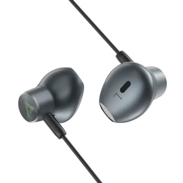 Acefast L1 in-ear headphones with Lightning connector, microphone and remote control 1.2 m - blackeng