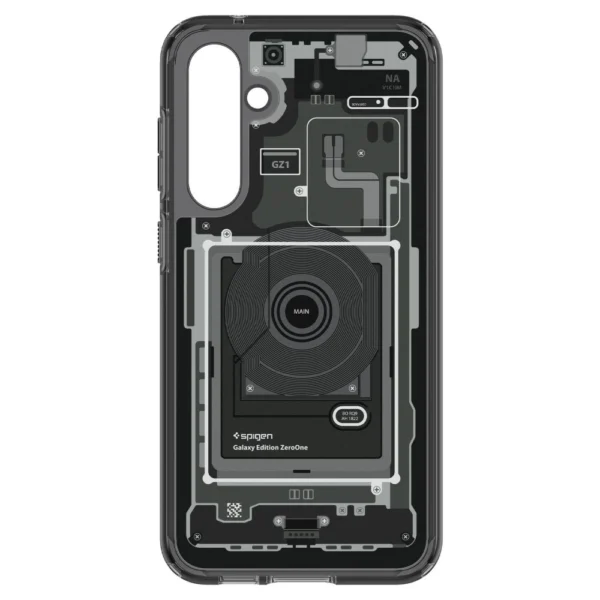 Spigen Ultra Hybrid Case for Samsung Galaxy S23 FE - Dark Gray (Zero One Pattern)eng