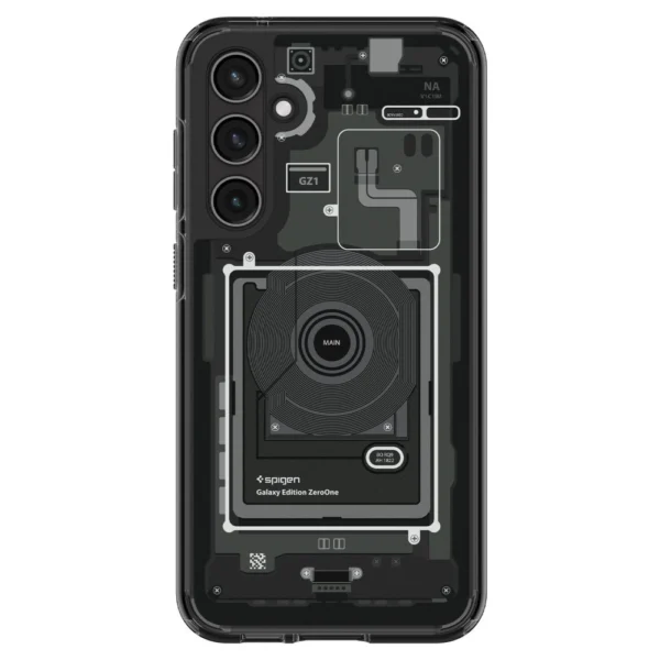 Spigen Ultra Hybrid Case for Samsung Galaxy S23 FE - Dark Gray (Zero One Pattern)eng