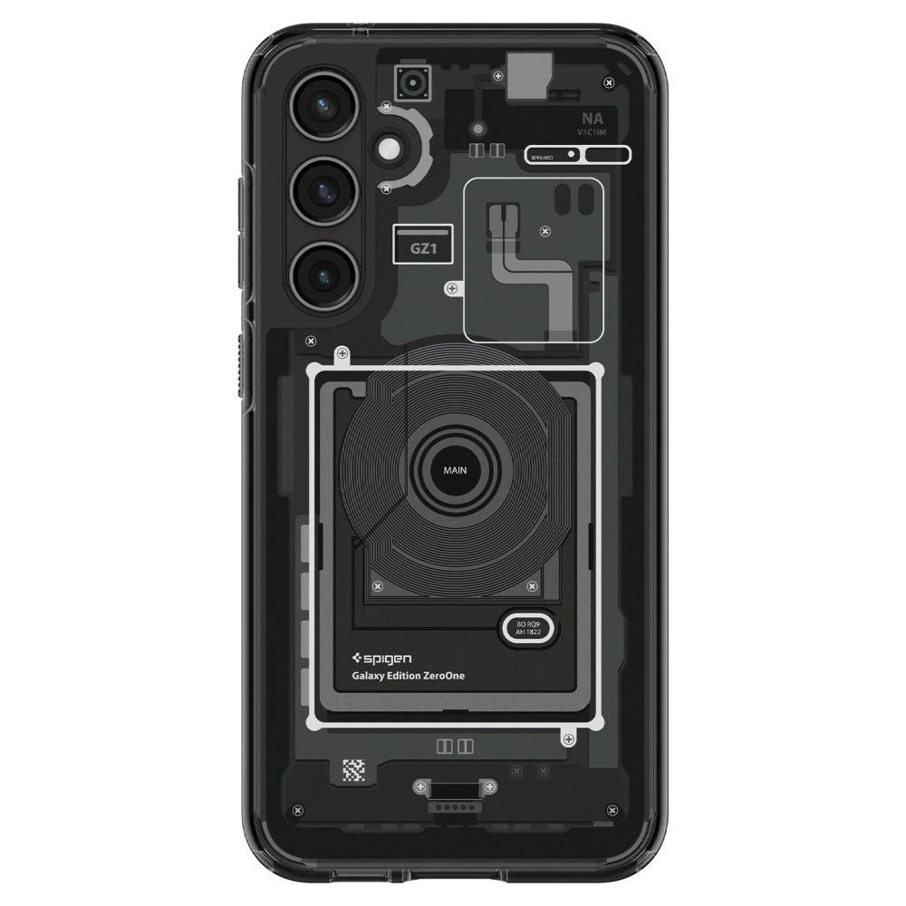 Spigen Ultra Hybrid Case for Samsung Galaxy S23 FE - Dark Gray (Zero One Pattern)eng