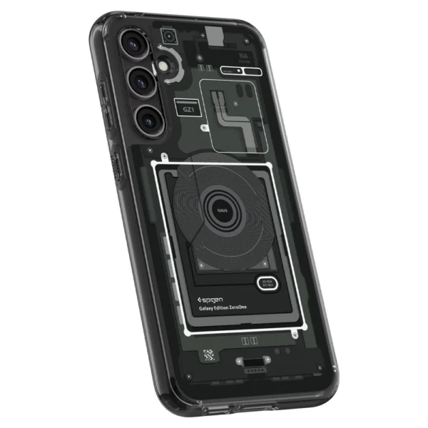 Spigen Ultra Hybrid Case for Samsung Galaxy S23 FE - Dark Gray (Zero One Pattern)eng