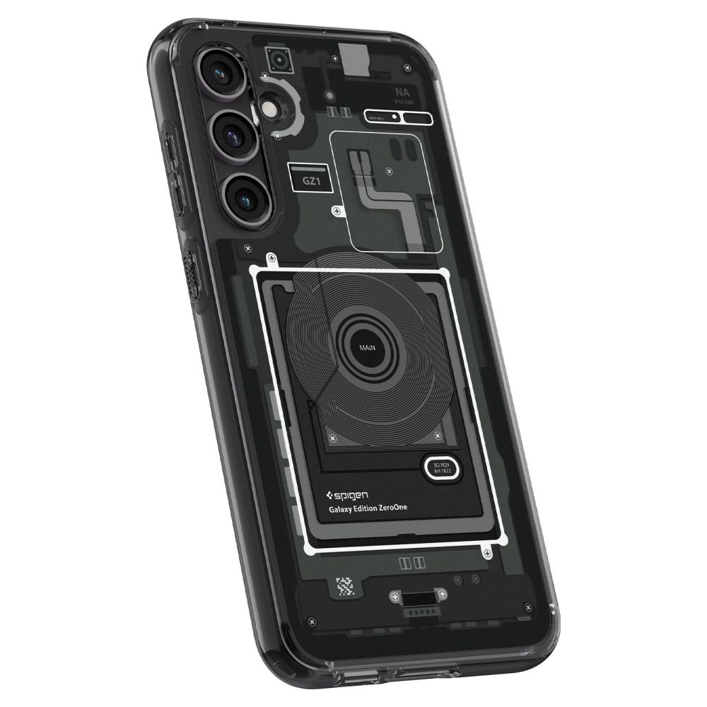 Spigen Ultra Hybrid Case for Samsung Galaxy S23 FE - Dark Gray (Zero One Pattern)eng